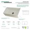 Gourmetier KGKFA361810BC 36" x 18" SGL Bowl Farmhouse Kitchen Sink, Drain & Rack KGKFA361810BC - alternate 3